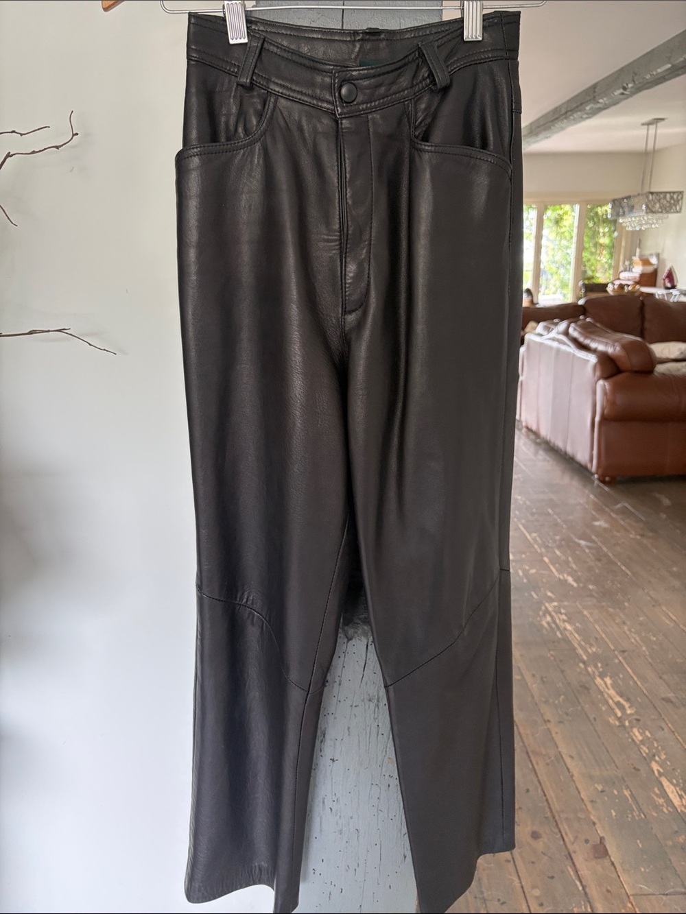 Women Black real Leather by Danier leather